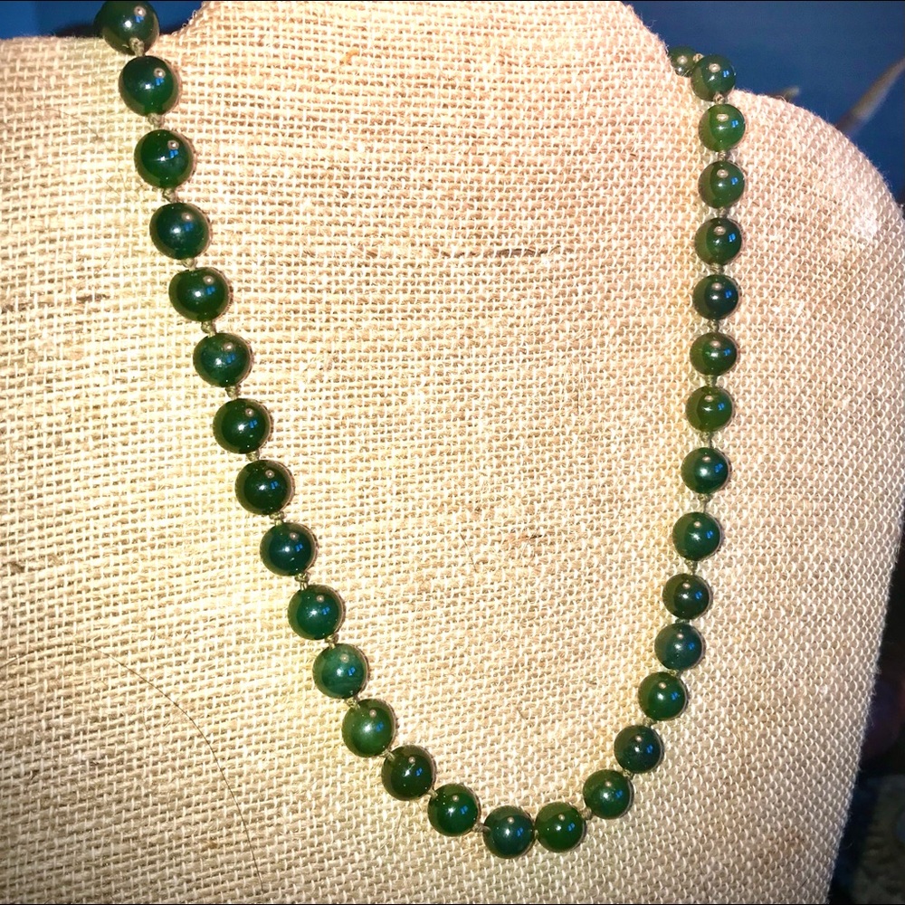 Vintage jade necklace